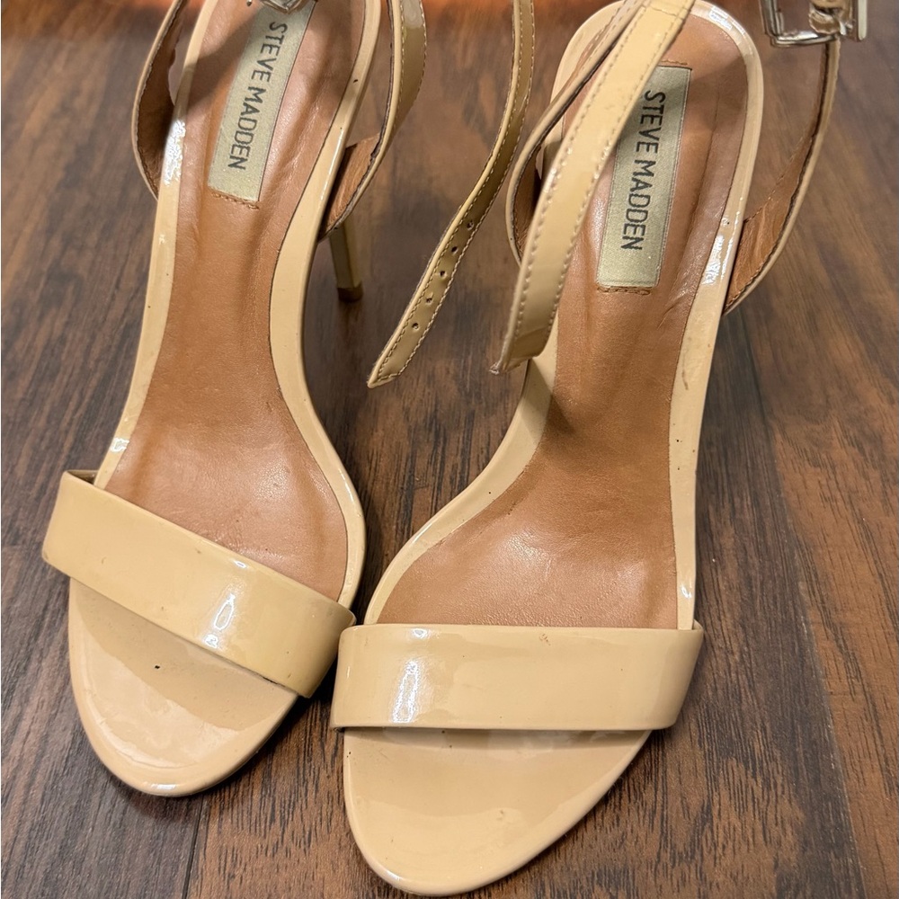 Steve Madden Nude Strappy Heels